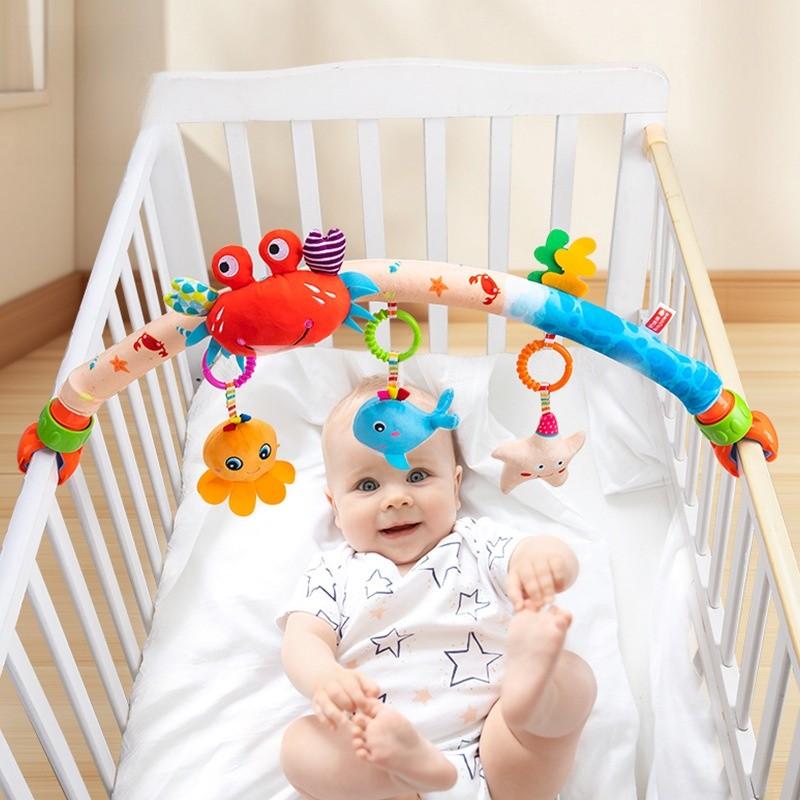 Babybett-Clip Auto-Spielzeug Hängende Glocke Mit Meeresdesign Für Säuglinge und Kleinkinder