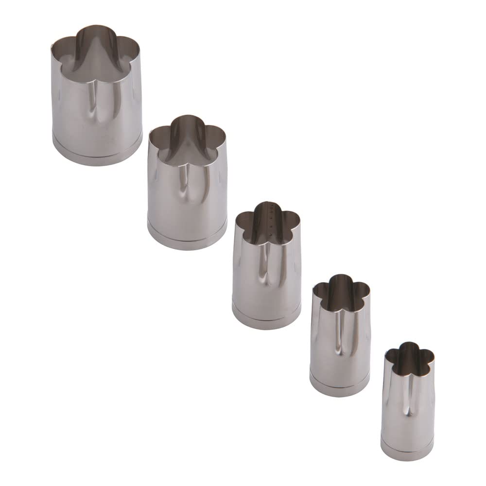 

Эндо Сёдзи Коммерческий Ручной Нож для Торта (Набор из 5), Дизайн «Цветущая слива», Нержавеющая сталь 18-8, Сделано в Японии, BNK09001