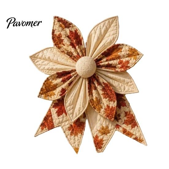 Rustic Farmhouse Home Decor Large Patchwork DIY Sewing Kit, Quilted Fabric Craft Set, Beginner Friendly Needlework Handmade Door Decoration Wreath for