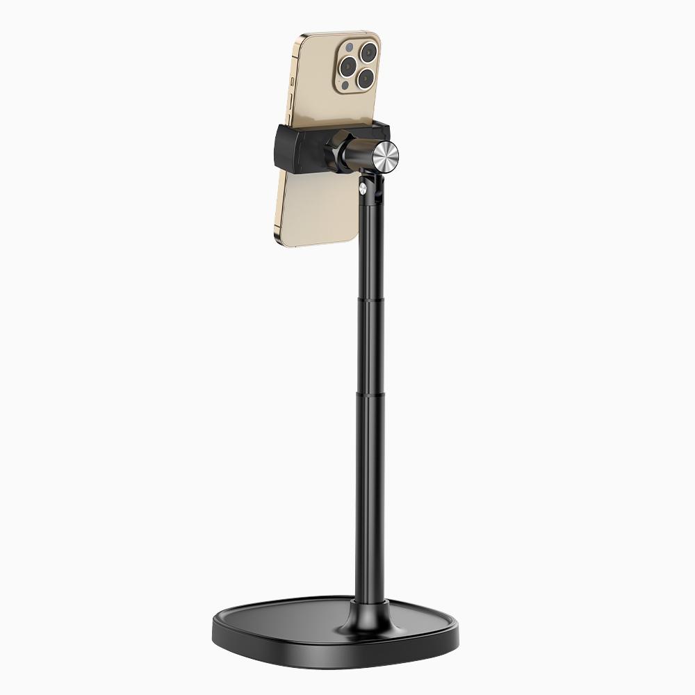 Jopree X66S Desk Adjustable Flexible 360 Rotating Aluminum Alloy Cell Phone Stand for Smartphone чёрный