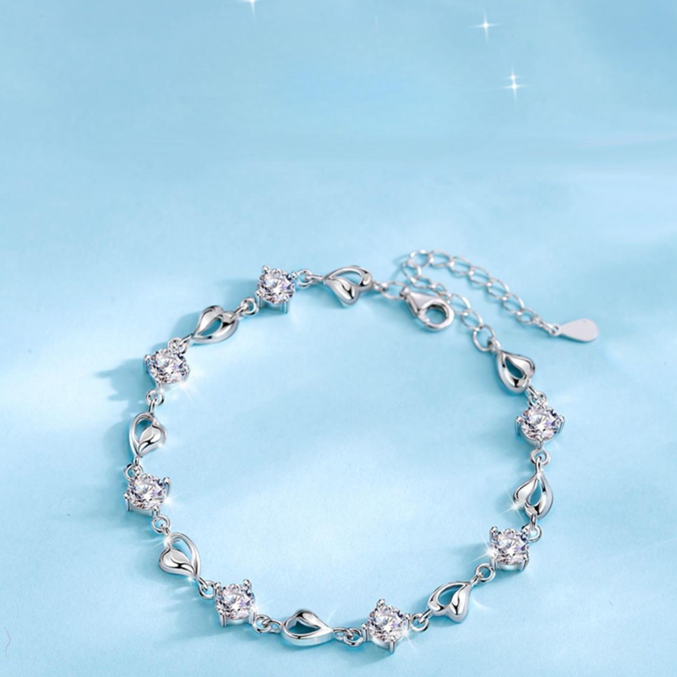 

Браслет Love женский нишевый дизайн японский и корейский микро-инкрустированный цирконий океан сердце девушка студентка ювелирные изделия для девушки