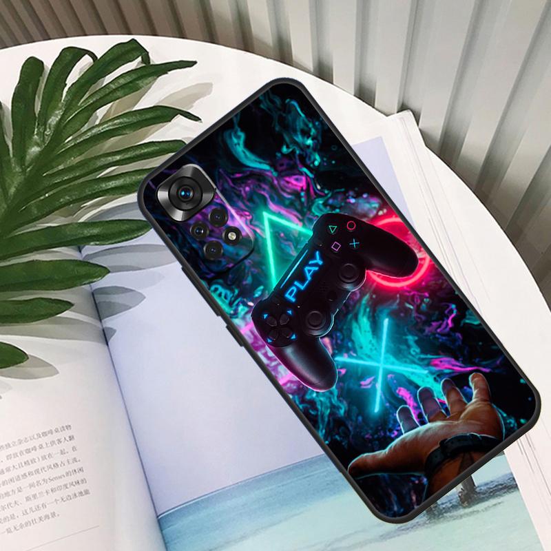Cool Gaming Controller Funda For Xiaomi Redmi Note 13 10 11 12 14 15 Pro Plus Case For Redmi 15C 12C 13C 14C 10C 15