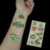 10PCS Soccer Temporary Tattoos Glow in the Dark Waterproof Luminous Fake Tattoo Body Stickers for Football Tournament Fans