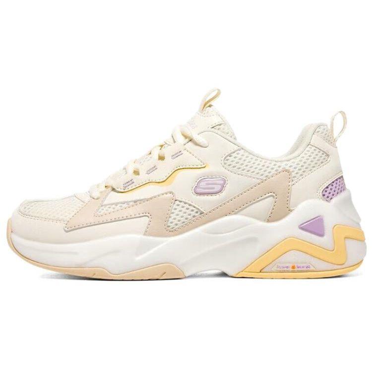 Skechers DLites Hyper Burst Bubble Panda Shoes Women sneaker Beige 896178-NAT 38