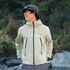 Li-Ning Comfortable Casual Minimalist Hooded Zipper Letter Print Sports Windbreaker Men Outerwear Silver-Gray AFDV451-8