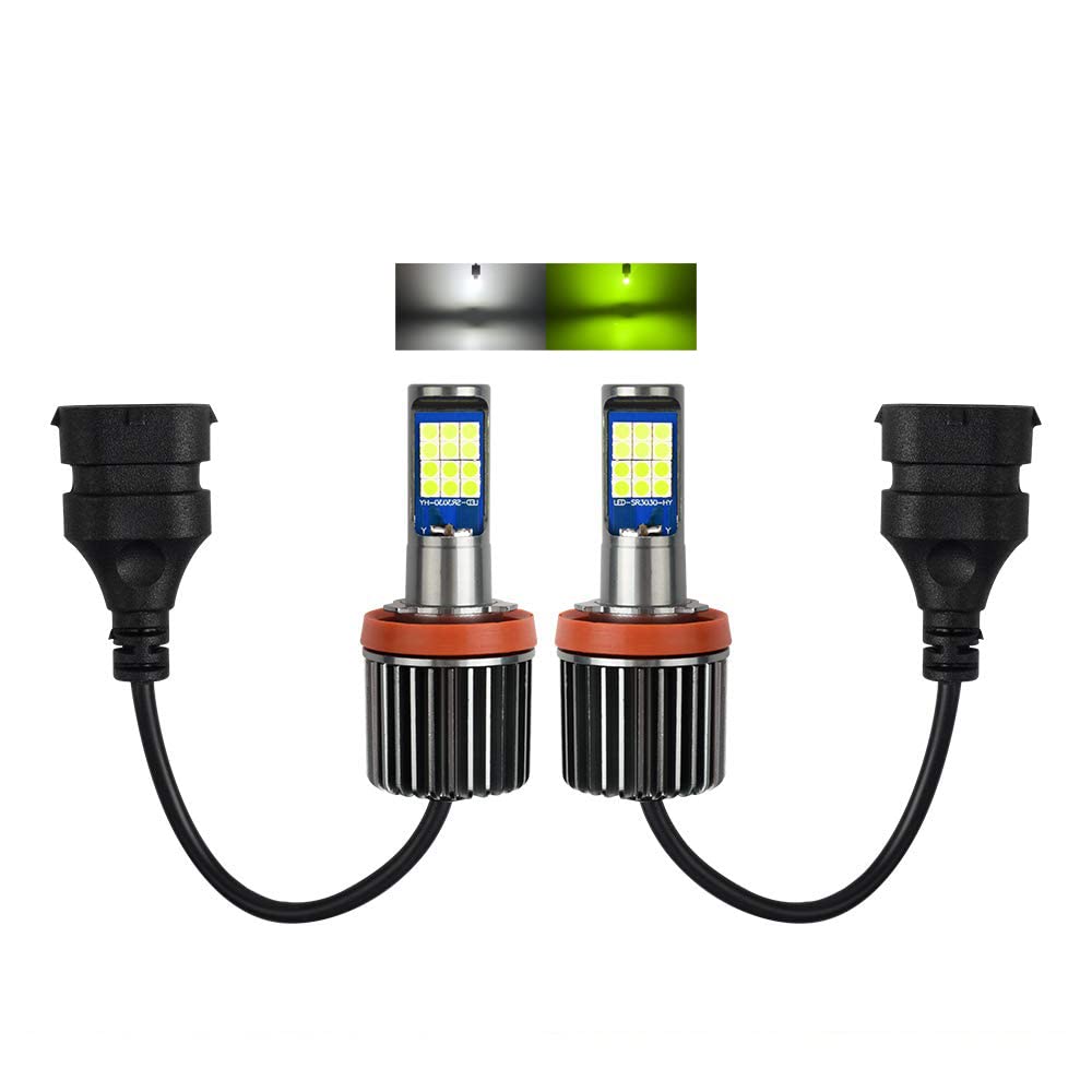 Catland LED Fog Lamp, H8, H11, H16, 2 Color Switching, White, Lemon Yellow, LED