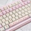 130 Keys Angel Lie Themed Five Sides Dye Sublimation PBT Keycaps Cherry Profile Cute Key Cap for MX Switches Mechanical Keyboard