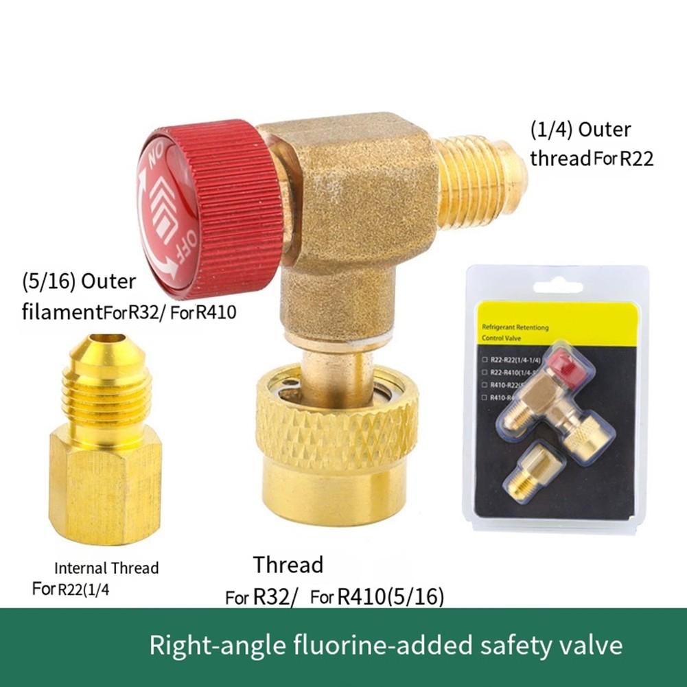90° Right Angle Adapter Air Conditioning Safety Valve Easy DIY Installation