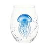 Pumpkin And Ghost Glassware Halloween Theme Glass Tumbler, Black Cat Skull Hand Painted Stemless Egg Shaped Cup, Spooky Lead-free for Party,