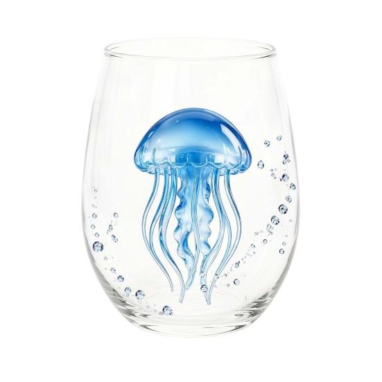 Pumpkin And Ghost Glassware Halloween Theme Glass Tumbler, Black Cat Skull Hand Painted Stemless Egg Shaped Cup, Spooky Lead-free for Party,