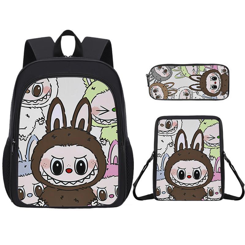 Cartoon Backpack For Kid With Graphic Design And Large Capacity Daily For