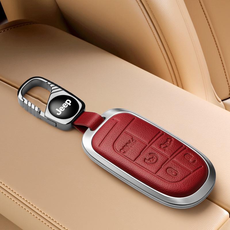 Jeep Key Cover Compatible with Compass, Cherokee, Commander, Grand Cherokee Key Shell