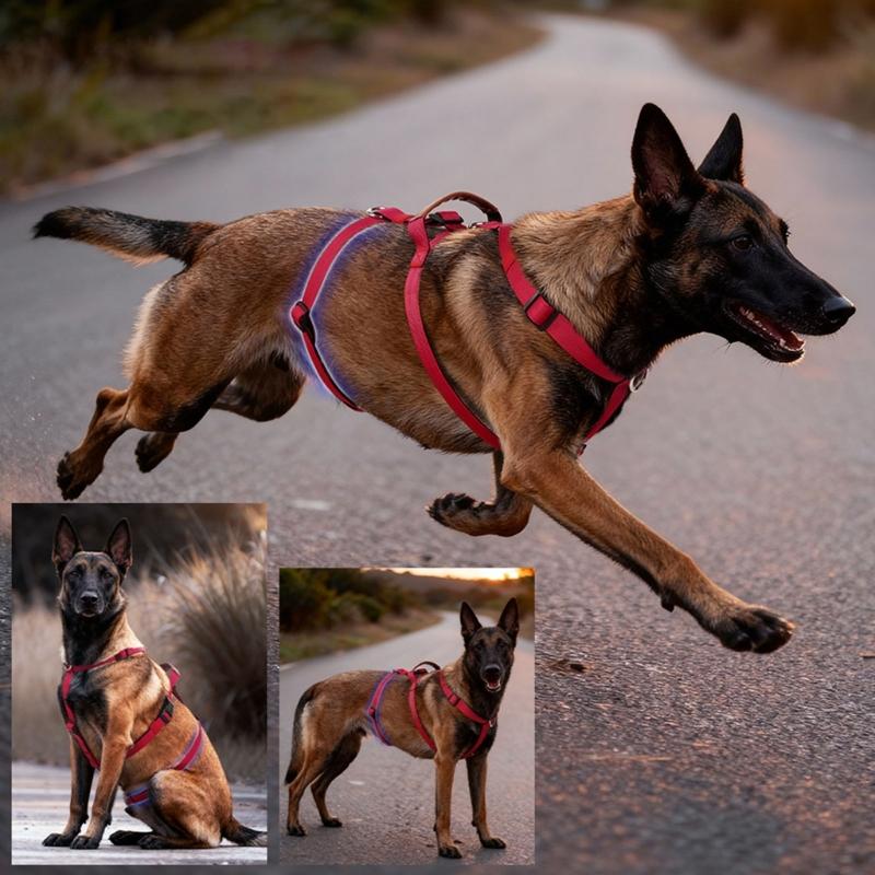 Dog Harness Anti Escape Vest Adjustable Training Vest Pet Strong Training Walking Swimming Hiking Anti Escape Belt