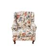Stretch Print Wing Chair Cover Spandex Elastic Armchair Covers Europe Wingback Relax Sofa Slipcovers with Seat Cushion Cover
