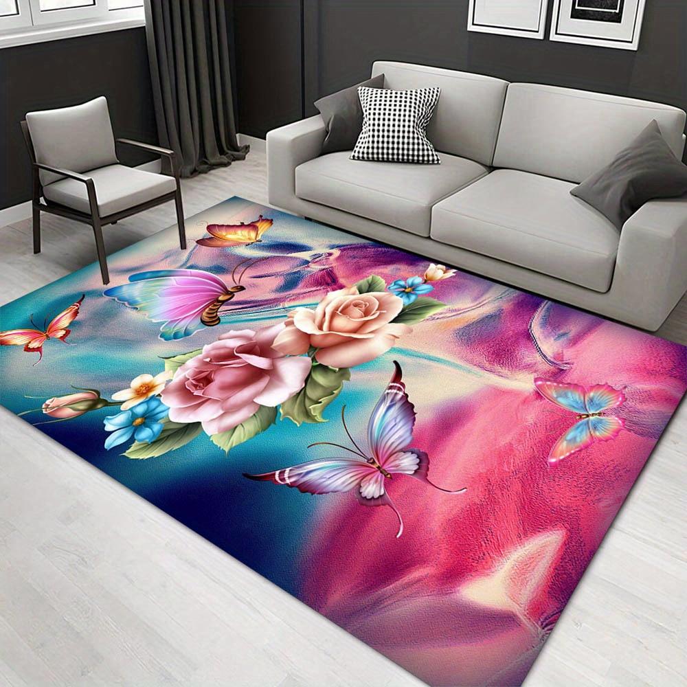 

1pc 17681951540 Pattern Carpet, Area Rug For Living Room Bedroom Room Bed Chair Laundry Entryway Corridor Yard Non-slip Outdoor Camping Rug 60cm by 90cm