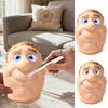 Realistic Face Silicone Toy Pimple Popping Fidget Toy Sensory Activities Funny Realistic Silicone Face Blackhead Pimple Pop Toy