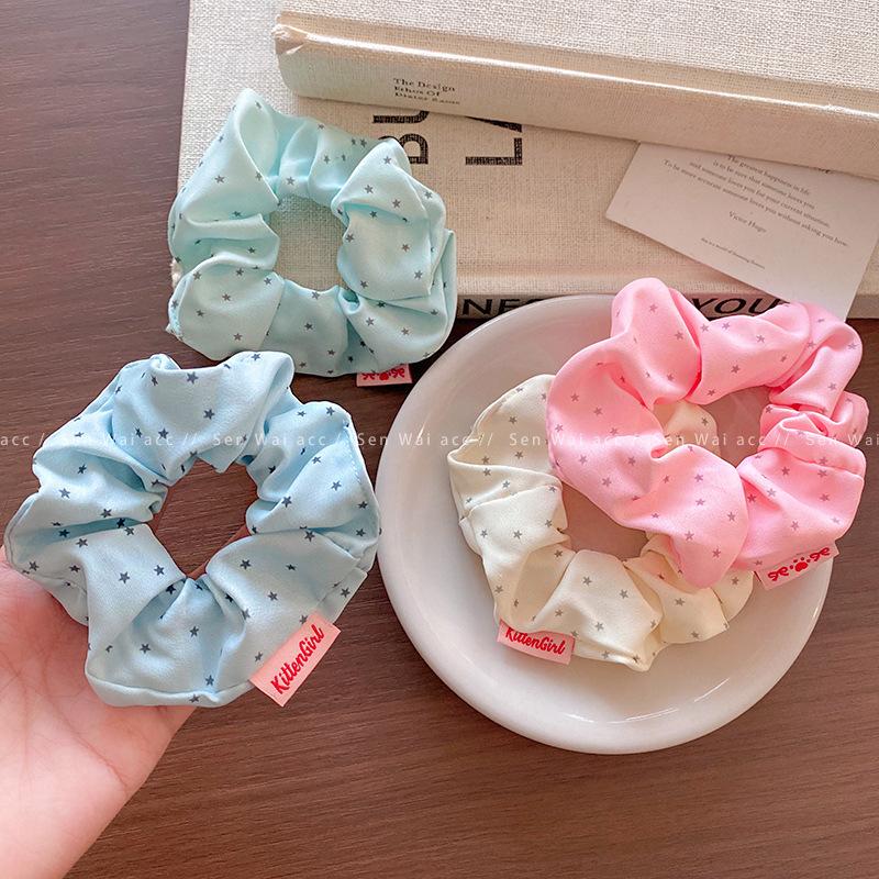 Sweet bow hair band lace headband hair rope lace ponytail large intestine girl hair hair