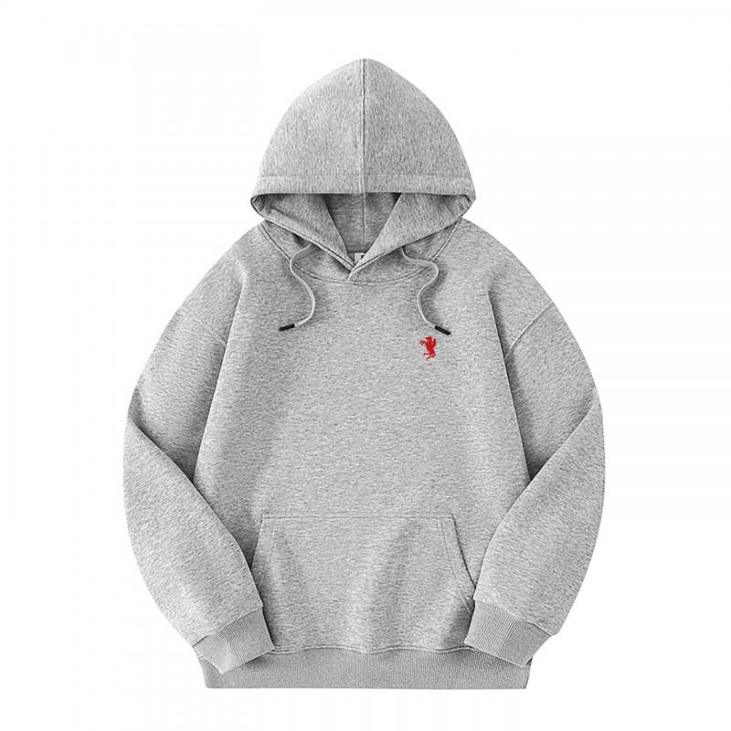 25 American Cotton Blend Loose Fit Hooded Sweatshirt Horse Print Streetwear Teens