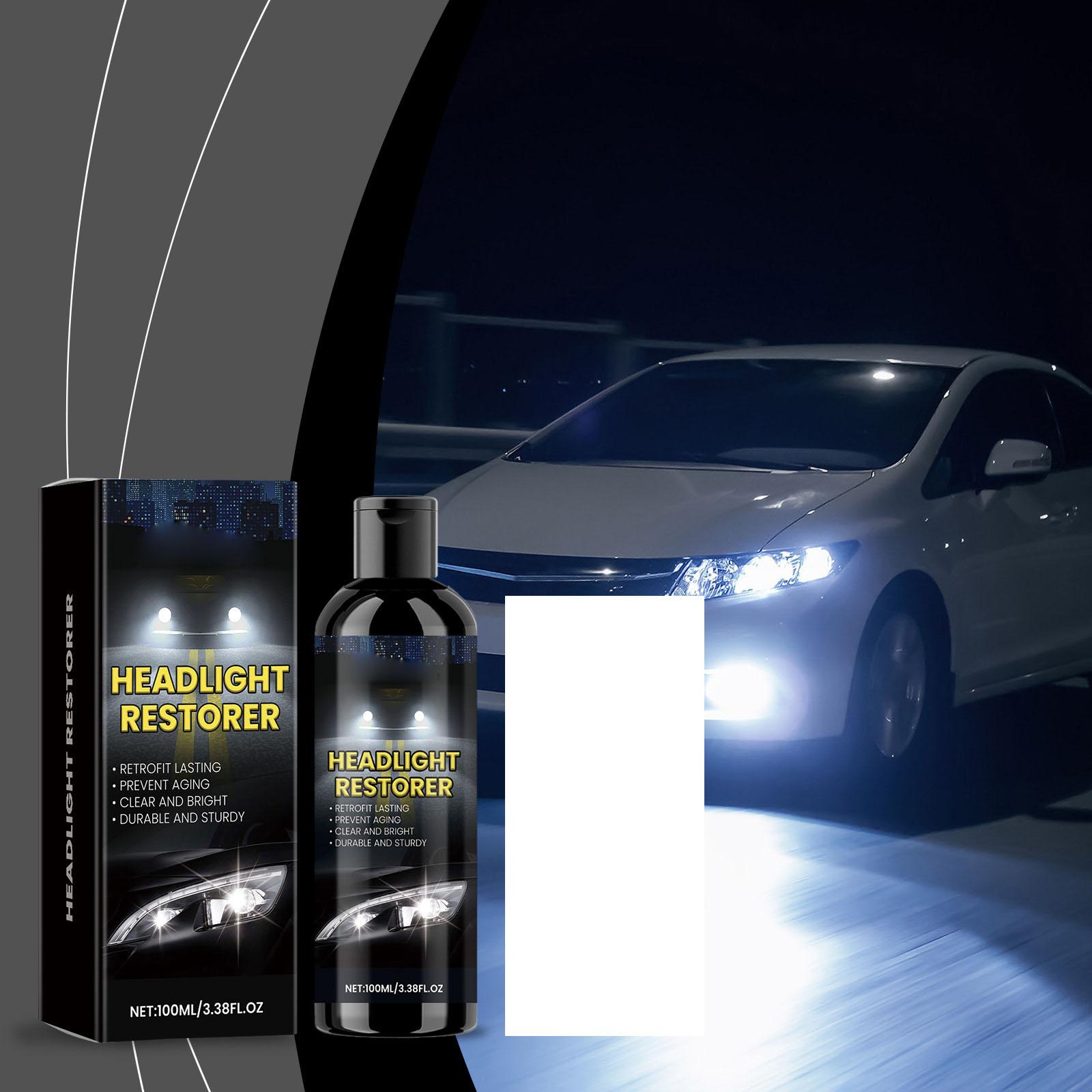 HOMONTH Car Headlight Care Liquid Car Headlight Care Removal Polishing Cleaning Liquid 100ML One Size
