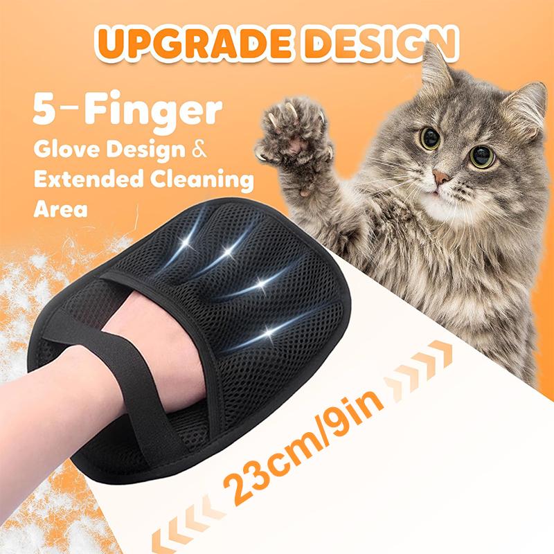 Pet Hair Remover Gloves, 2025 Upgraded Static Removal Gloves For Pet Hair, Cat & Dog Hair Removal Tool