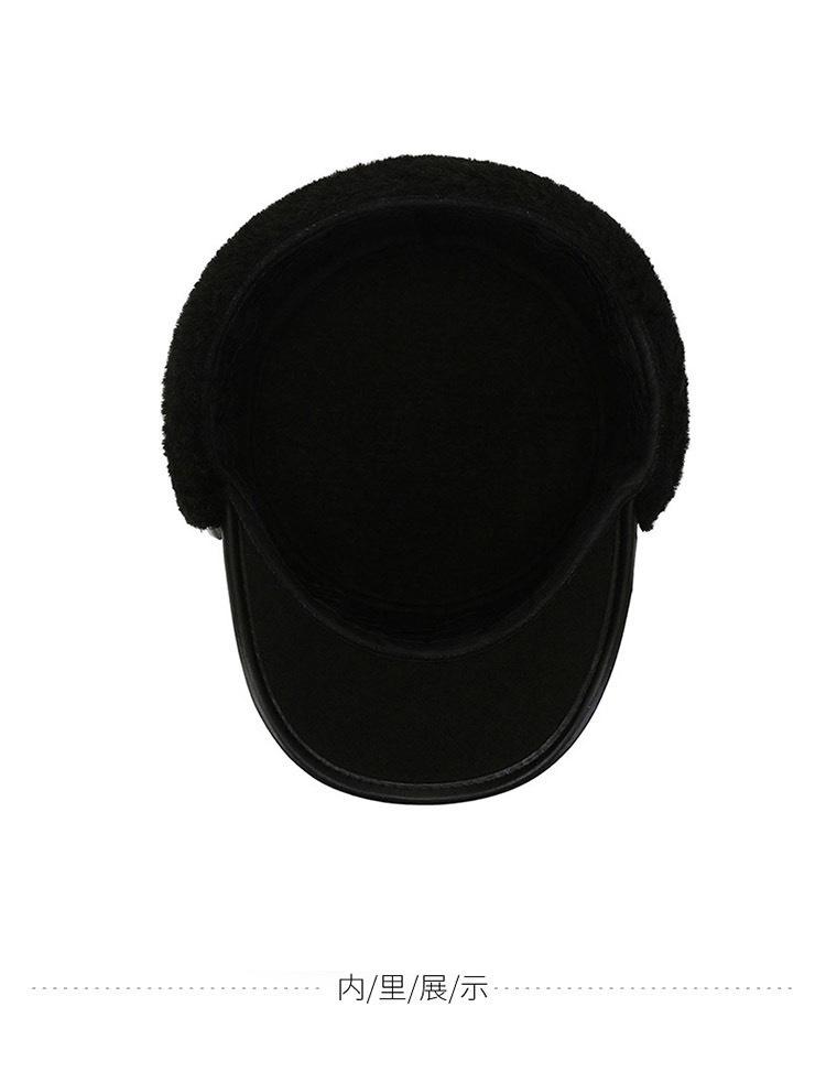 Middle Aged And Elderly Men's Winter Warm Hat Flat Top Hat