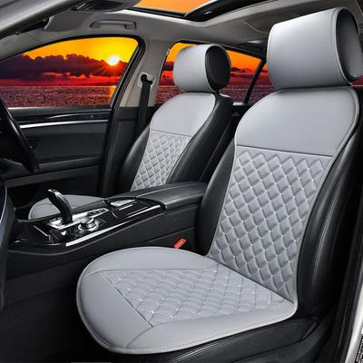Capa de assento de carro universal de couro PU com padrão de diamante, almofada de assento adequada para a maioria dos interiores de carros de luxo, caminhões, SUVs e vans