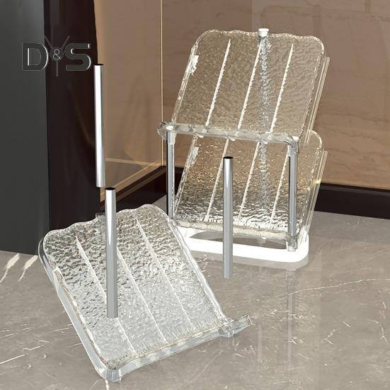 Skrånende smalt skostativ 5-lags Robust konstruksjon Enkel montering Skooppbevaringsorganisering Vertikal skohyllestativ