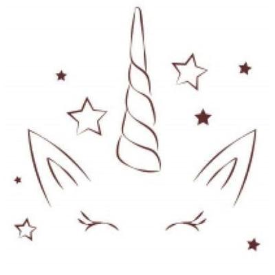 Creative Seed - Unicorn Head Wooden Stamp