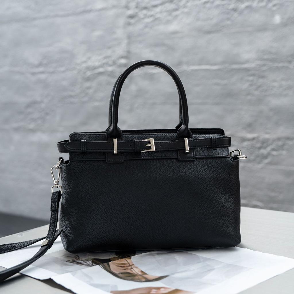 Cowhide Crossbody Horizontal Popular New Versatile Mature Niche Women's Shoulder Practical Soft Handbag Leather