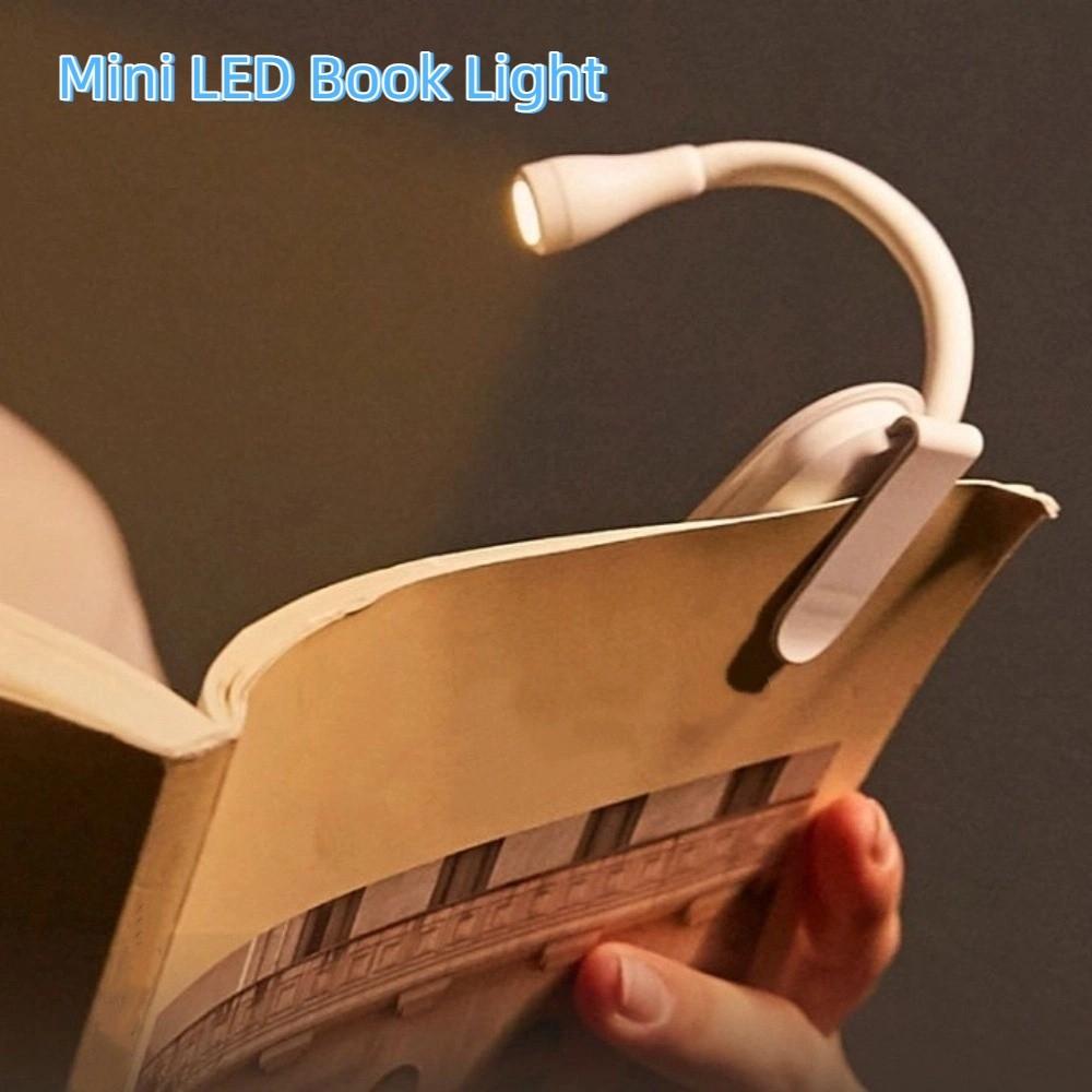 ABS Shell Mini LED Book Light 3 Color Study Lamp 360° Flip Eye Protection Lamp  Study Use