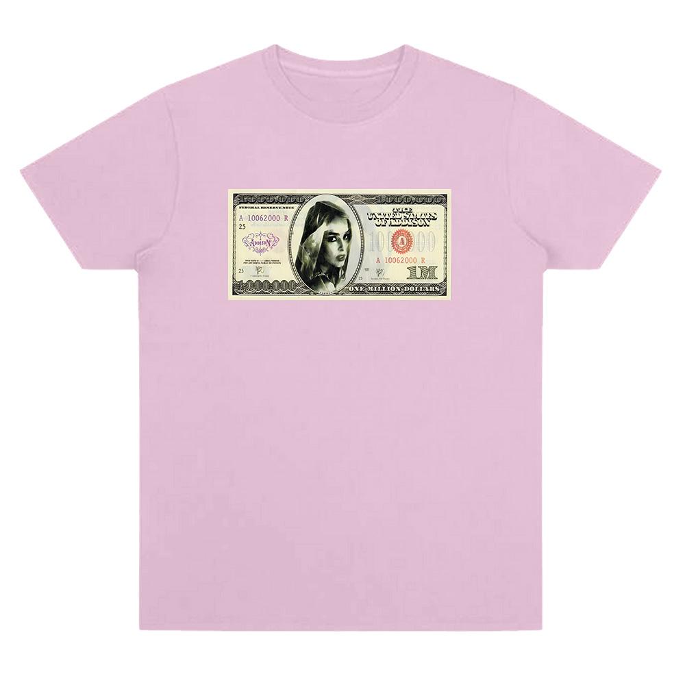 Money Dance Whoree T Shirts Addison Rae Vintage Graphic T Shirt Men's Women Fashion Aesthetics T-shirt Short Sleeved Cotton Summer Tops Anime T-shirt