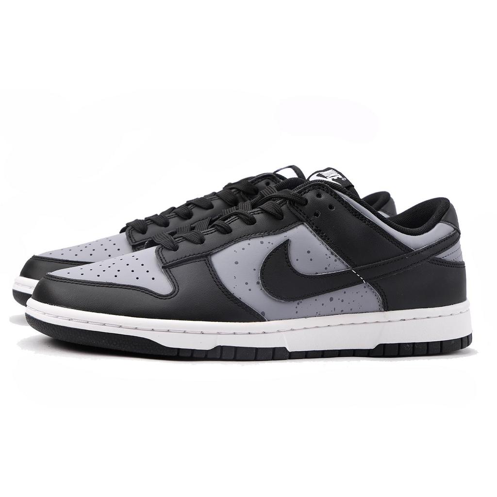 Nike Dunk Coverage Slip Resistant Low top Skateboard Shoes Unisex Black Gray DD1391-100(Team-59)