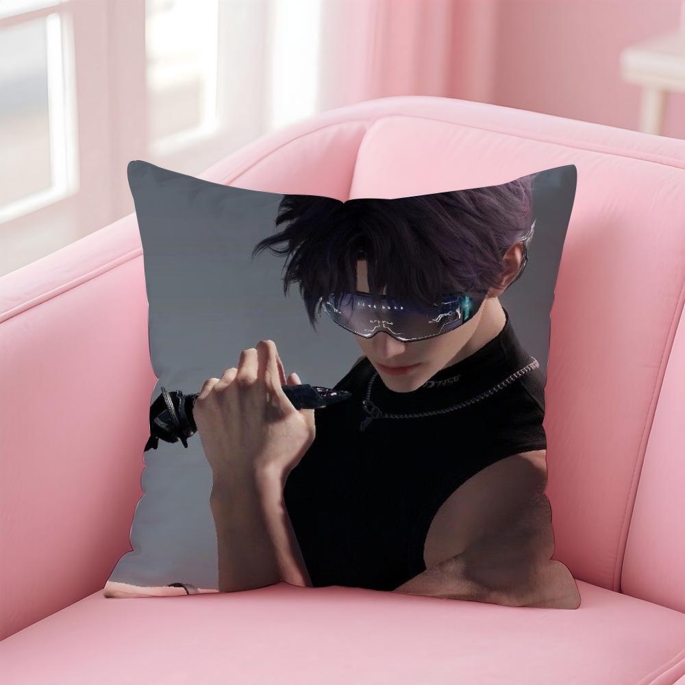 

Hot Game Love And Deepspace Pillow Case Anti-dustmite Pillowcase Invisible Zipper Silky Short Plush Sofa Cushion Cover 40cm x 40cm