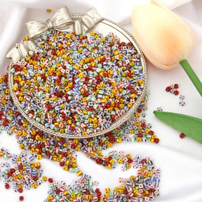 3mm 650Pcs 4-wire Watermelon Glass Seed Spacer Beads For Jewelry Handmade DIY Accessories