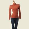 French Style Normcore Casual Turtleneck Small Thread Bottoming Shirt Fashion Wind Fall and Winter Pullover Base Long Sleeves Women's Knitted Sweater