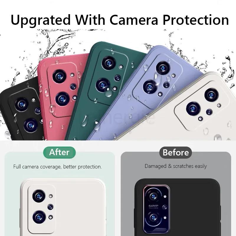 For Realme GT Neo 2 3 3T Case ShockProof Liquid Silicone Soft Cover On For Realme GT2 Pro Neo2 Neo 2T 5G Phone Case Coque Shell
