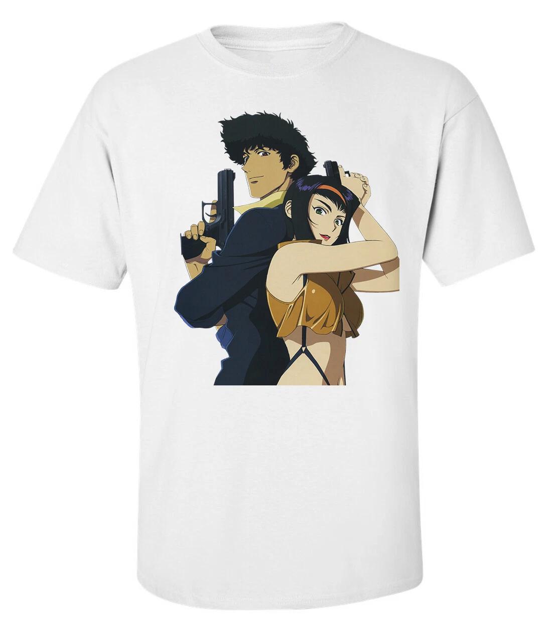 Spike Faye Cowboy Bebop Anime Manga Trendy Printed Cotton T-shirt Top Tee 160