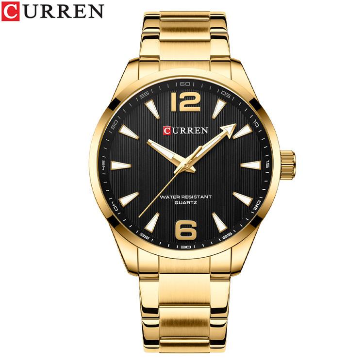 CURREN Men's Steel Strap Business Watch Quartz Men's Watch Simple Style Fashion