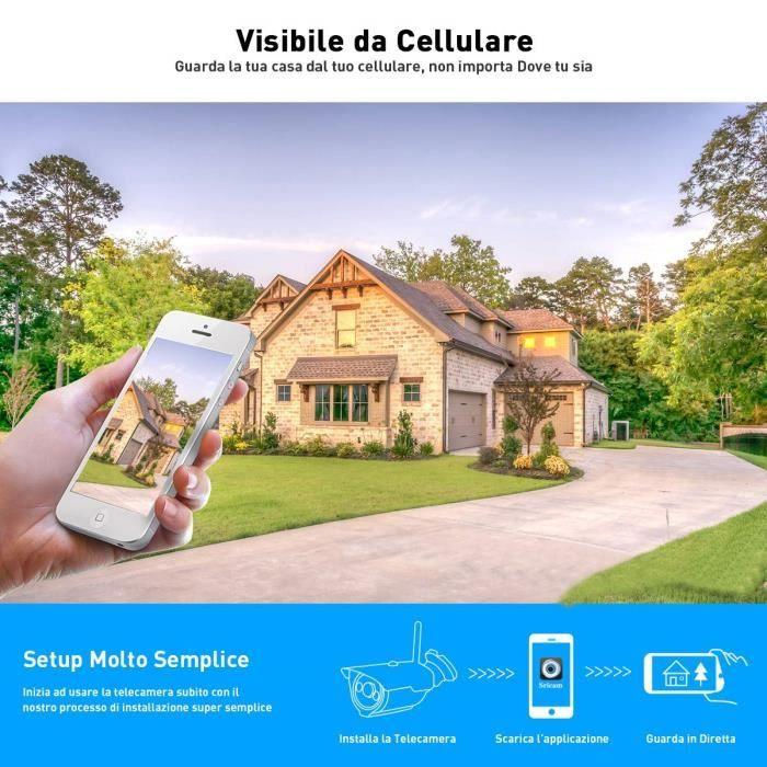 Sricam Caméra IP, Sricam IP Camera Esterno SP007 1080P