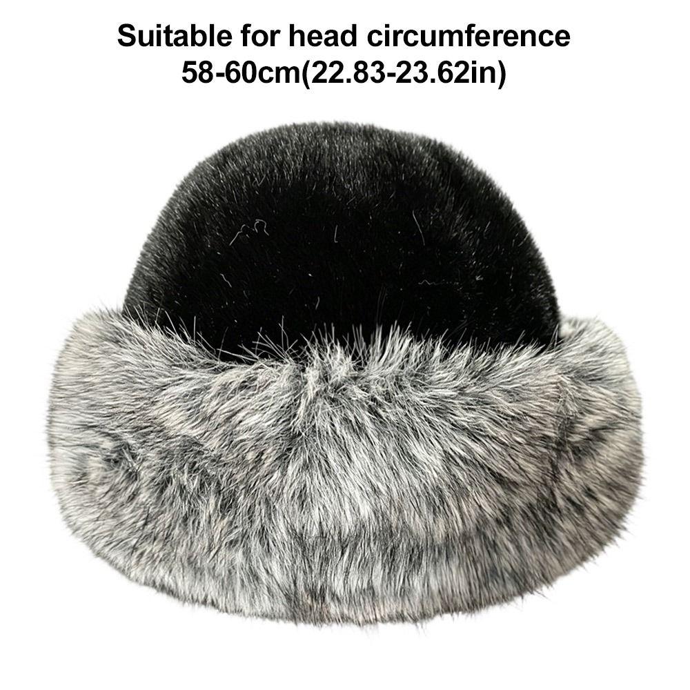 Fashionable Winter Thick Warm Hat Head Circumference 58-60cm Women's Mongolian Hat