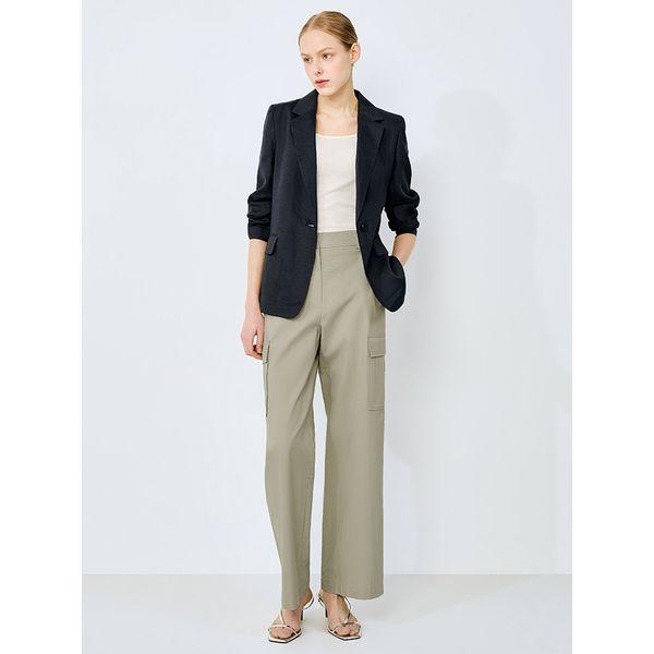  She S miSS  Linen claSSic One Button Jacket Swwjko22520