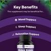 Kava root extract capsules, 1000mg high concentration of kava plant extract per serving, suitable for adults.