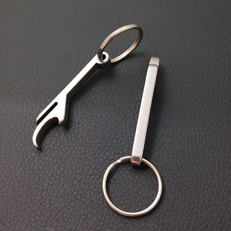 Bottle Opener with Keychain, Stainless Beer Opener Portable Mini Opener Pendant Pocket Keyring Bottle Opener Funny Gifts