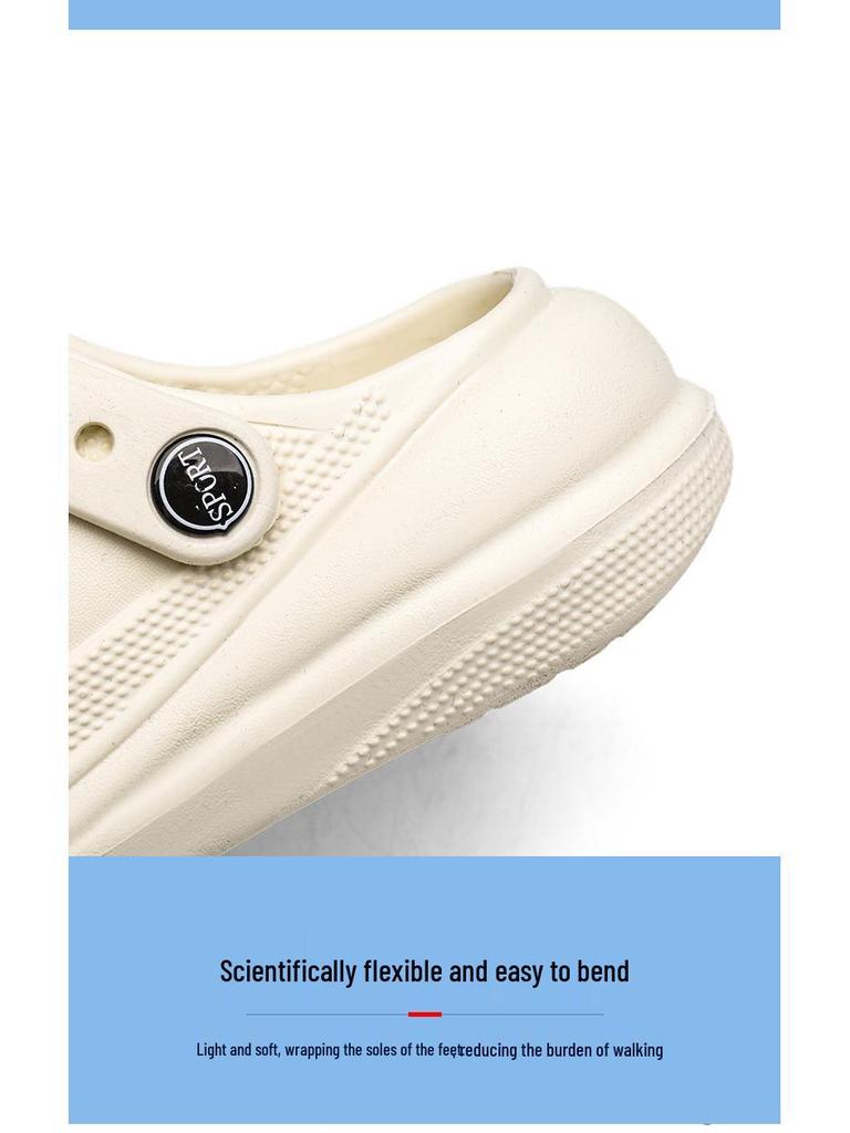 Kids' Summer Clog Sandals: Boys' & Girls' Non-slip, Thick-soled, Closed-toe Beach Slippers for Outdoor Play