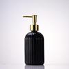 Nordic Large Capacity Vertical Stripe Glass Bottle for Hand Sanitizer, Shampoo, or Shower Gel