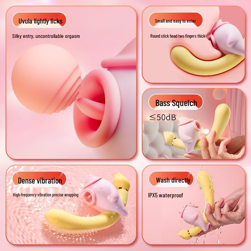 Magic Tongue Licking Vibrator: Clitoral and G-Spot Stimulator for Women