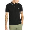 Timberland Tree Embroidered Logo Casual Short Sleeve Polo Shirt Men polo shirts Black A2EH3-001