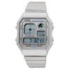 Casio Standard Vintage Series Silver with Metallic Overseas Model Analog-Digital Watch, A130WE-7A, Unisex, Gray, [Used]