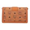 MCM Tracy Leather Trim Logo Print Pattern Pvc Crossbody Bag Medium Women bags Brown MWREAXT05CO