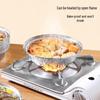MARYYA 700ml Round Disposable Tin Foil Trays, 10-Pack